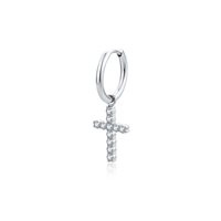 Mono orecchino Brand Sacra in Acciaio Cristallo 18ER016W - 18ER016W